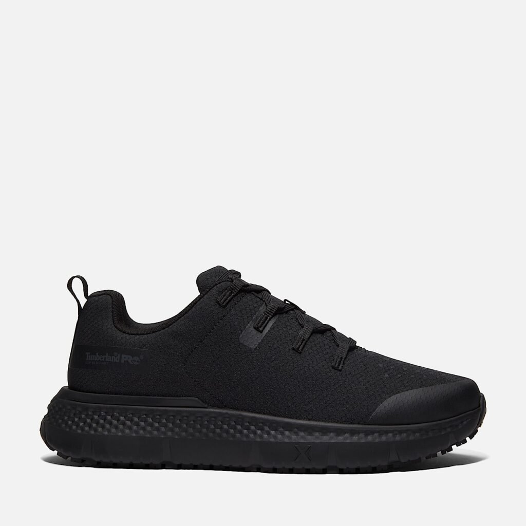 Timberland Men's Power Shift Slip-Resistant Hospitality Work Sneaker Black Ripstop Nylon Style TB0A67GQEL0