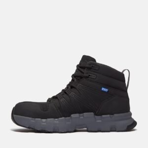 Timberland Men's Powertrain EV Mid Composite Toe SD10 Work Sneaker Blackout Leather/Synthetic Style TB0A63K3V96 - Image 6