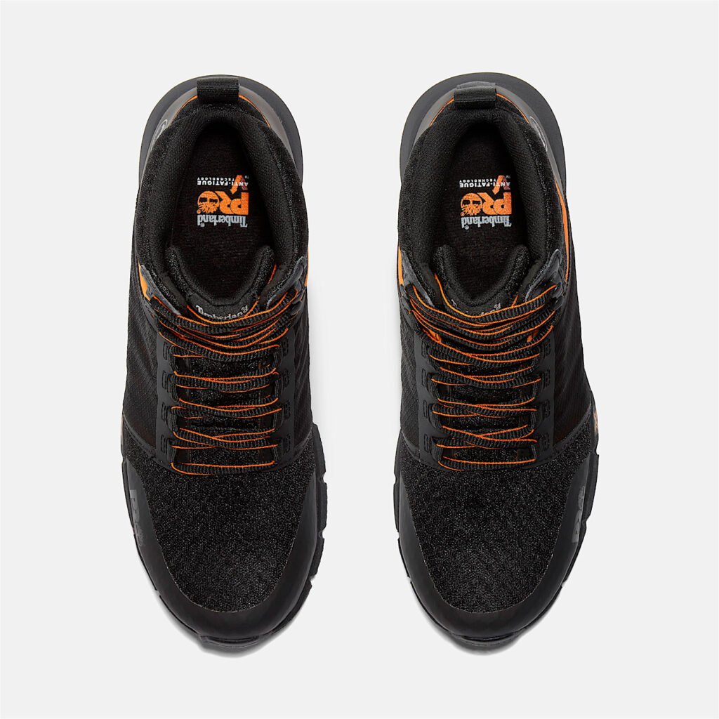 Timberland Men's Radius Composite Toe Work Sneaker Black/Orange Style TB1A29QB001