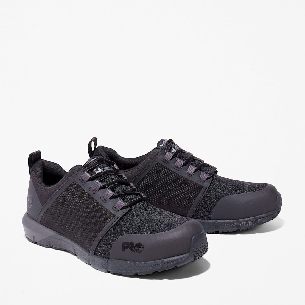 Timberland Men's Radius Composite Toe Work Sneaker Black Style TB1A27W7001