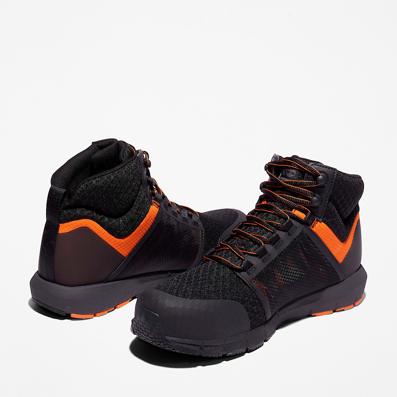 Timberland Men's Radius Composite Toe Work Sneaker Black/Orange Style TB1A29QB001 - Image 5