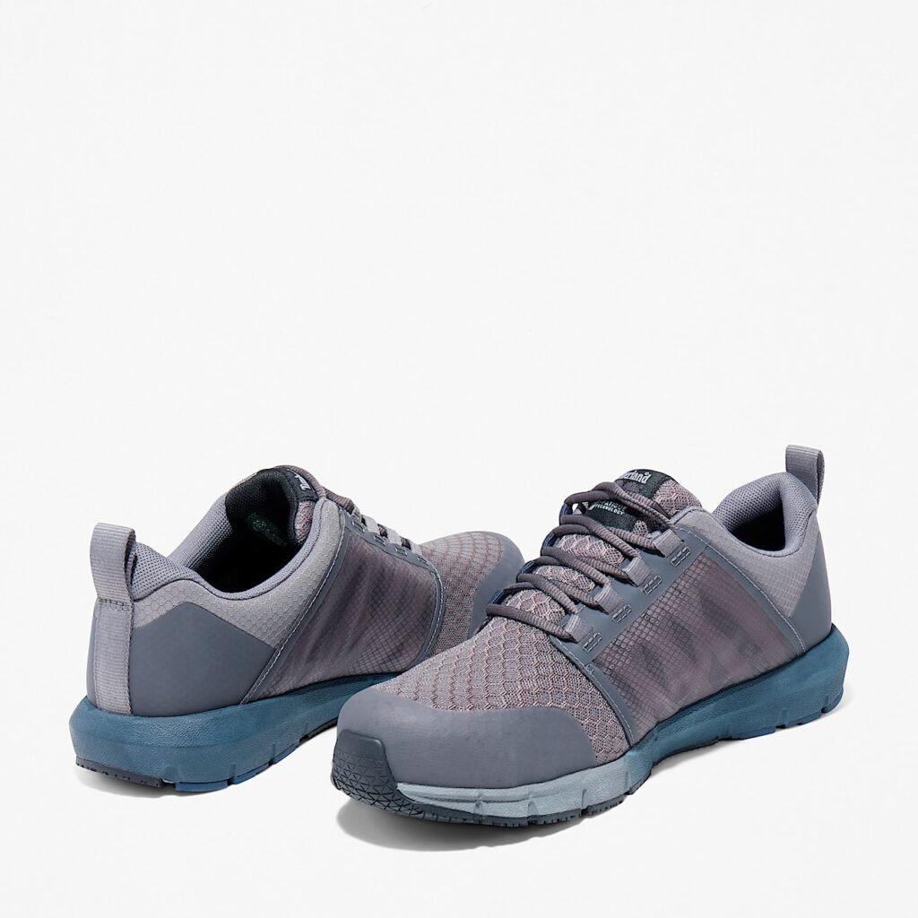Timberland Men's Radius Composite Toe Work Sneaker Grey/Navy Style TB1A27WT065