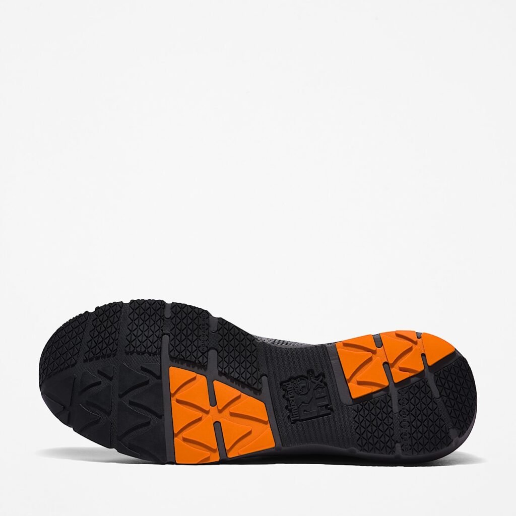 Timberland Men's Radius Composite Toe Work Sneaker Grey/Orange Style TB0A2B6X065