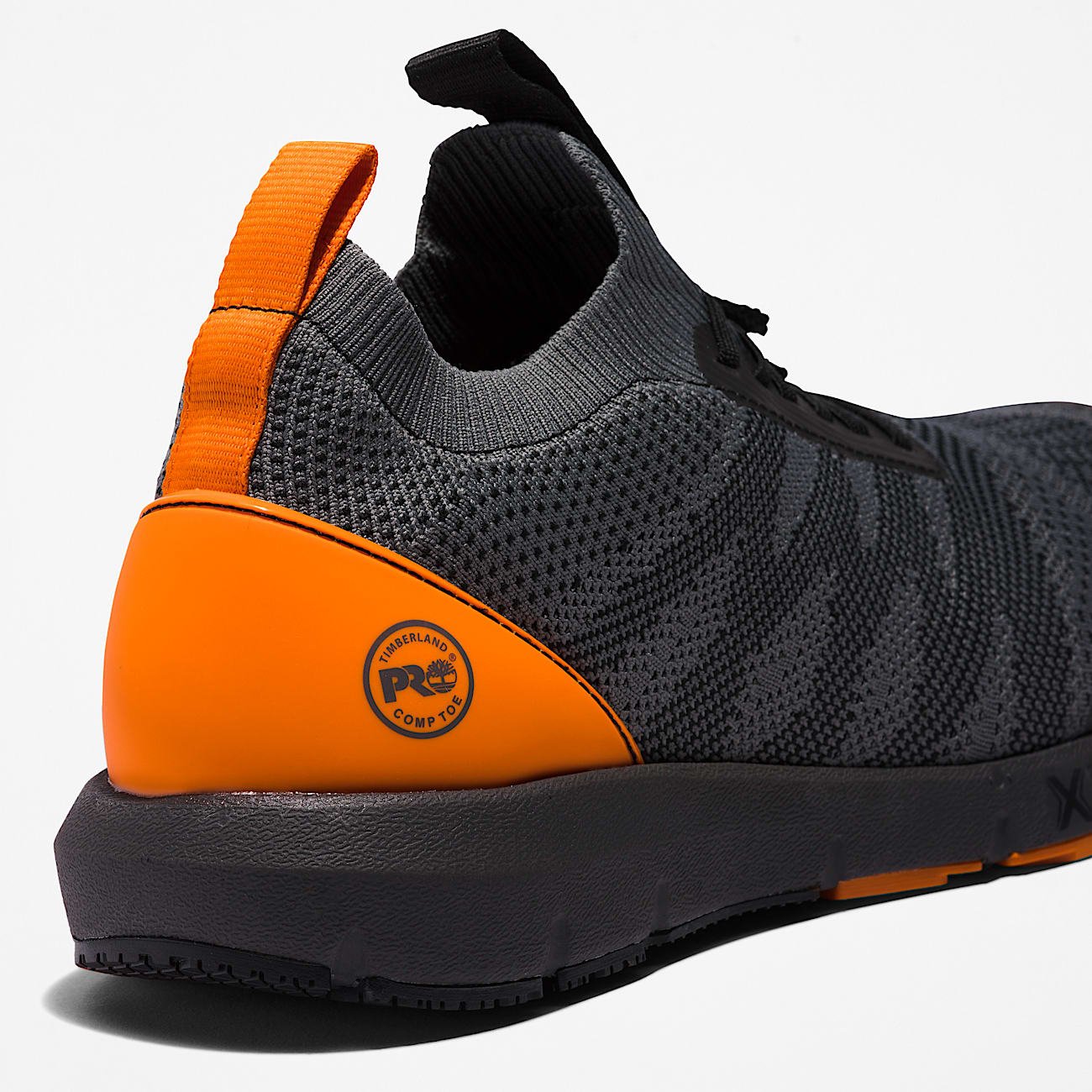 Timberland Men's Radius Composite Toe Work Sneaker Grey/Orange Style TB0A2B6X065 - Image 7