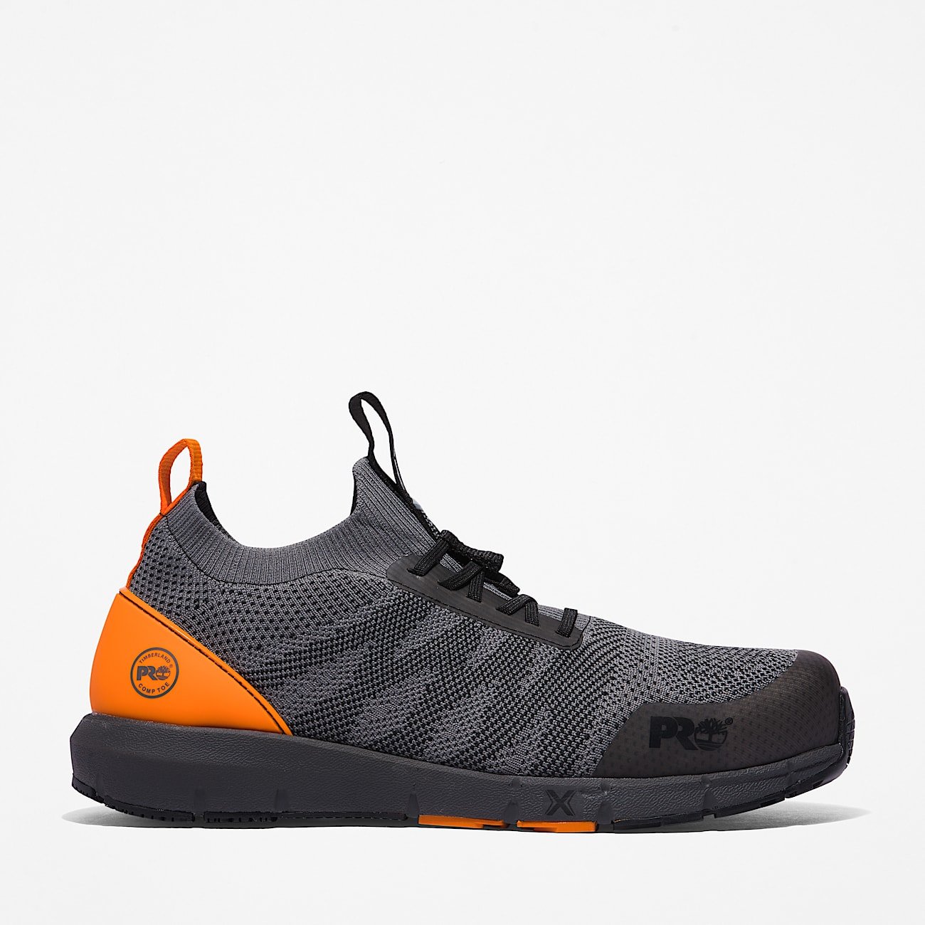Timberland Men's Radius Composite Toe Work Sneaker Grey/Orange Style TB0A2B6X065 - Image 1