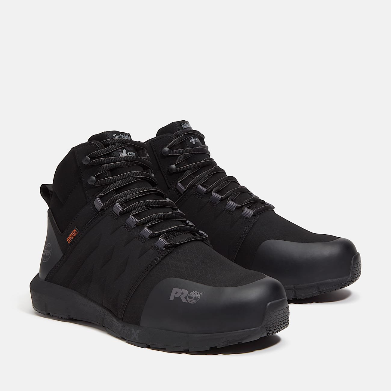 Timberland Men's Radius Mid Met Guard Composite Toe Work Sneaker Black/Grey Style TB0A636KEEM - Image 4