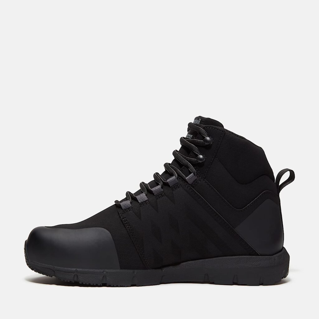 Timberland Men's Radius Mid Met Guard Composite Toe Work Sneaker Black/Grey Style TB0A636KEEM