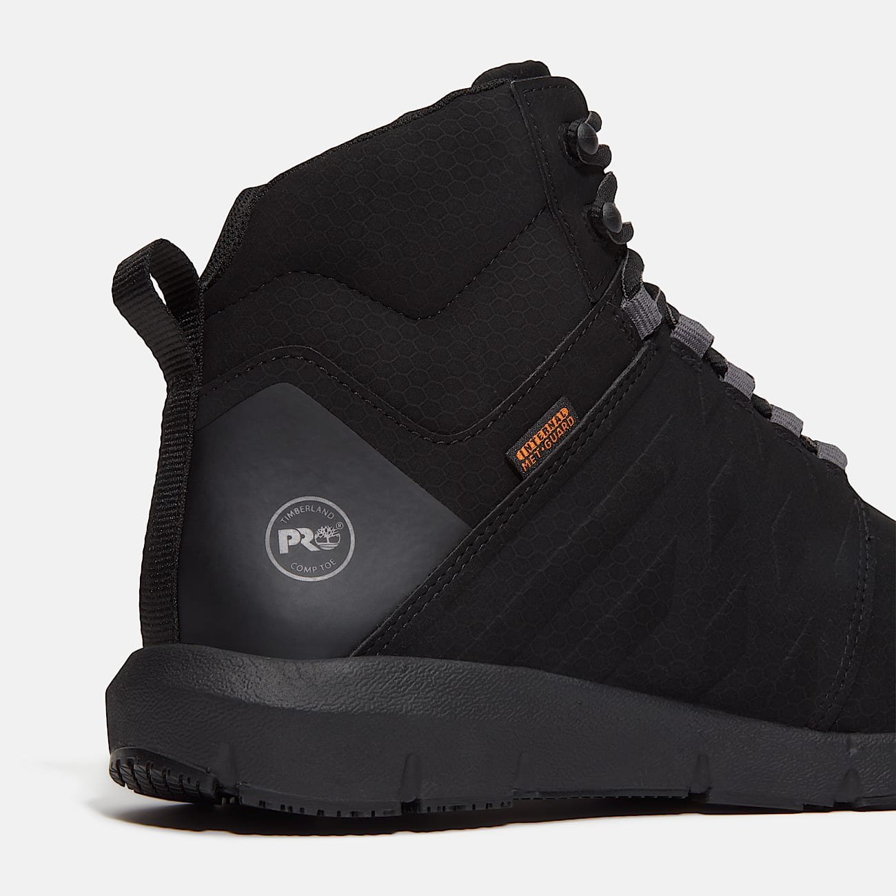 Timberland Men's Radius Mid Met Guard Composite Toe Work Sneaker Black/Grey Style TB0A636KEEM - Image 7