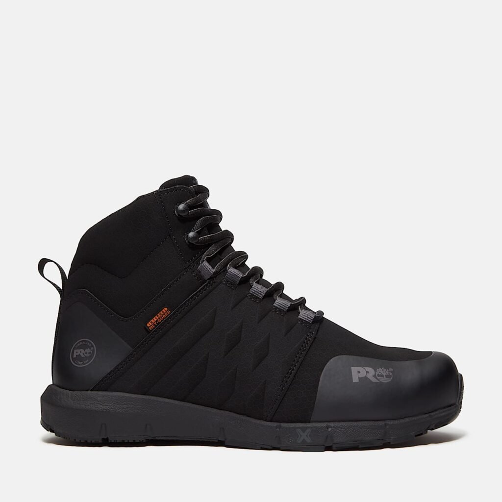 Timberland Men's Radius Mid Met Guard Composite Toe Work Sneaker Black/Grey Style TB0A636KEEM