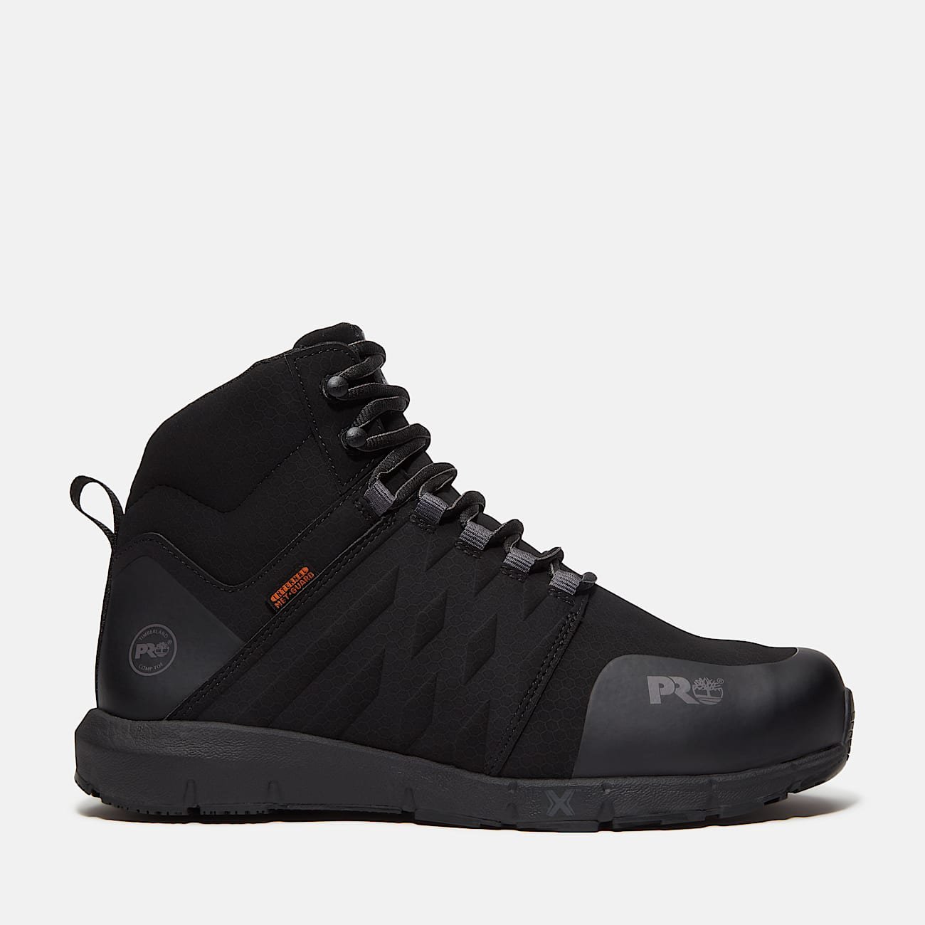 Timberland Men's Radius Mid Met Guard Composite Toe Work Sneaker Black/Grey Style TB0A636KEEM - Image 1