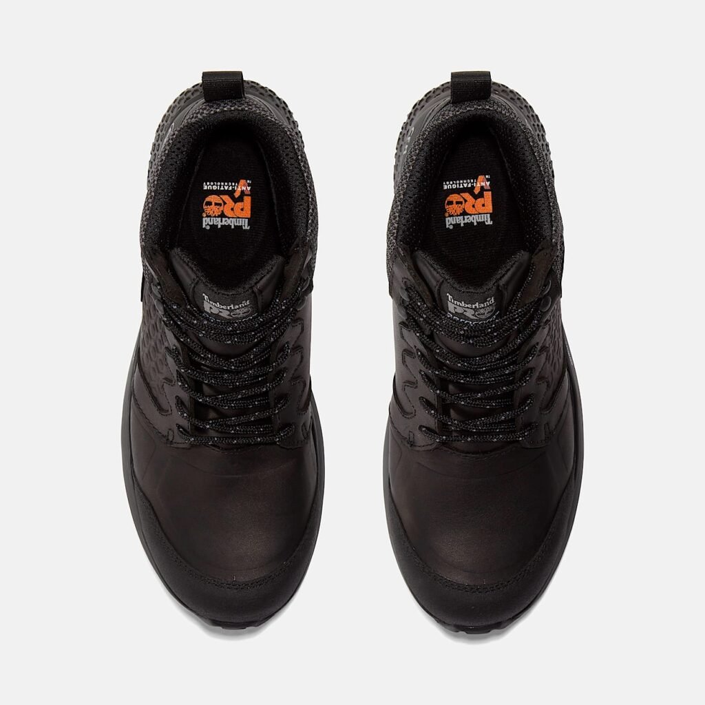 Timberland Men's Reaxion Composite Toe Waterproof Work Sneaker Black/Grey Style TB1A1ZC9001