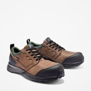 Timberland Men's Reaxion Composite Toe Waterproof Work Sneaker Brown/Green Style TB1A21PN214 - Image 4
