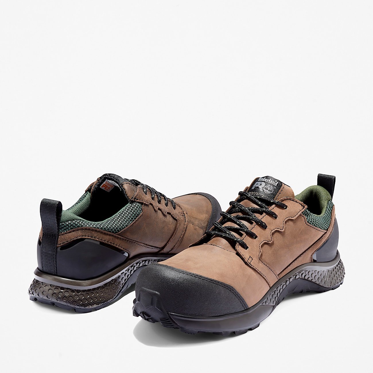 Timberland Men's Reaxion Composite Toe Waterproof Work Sneaker Brown/Green Style TB1A21PN214 - Image 5