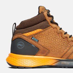 Timberland Men's Reaxion Composite Toe Waterproof Work Sneaker Brown/Orange Style TB1A1ZR1214 - Image 7