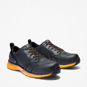 Timberland Men's Reaxion Composite Toe Work Sneaker Black/Orange Style TB1A2123001 - Image 4