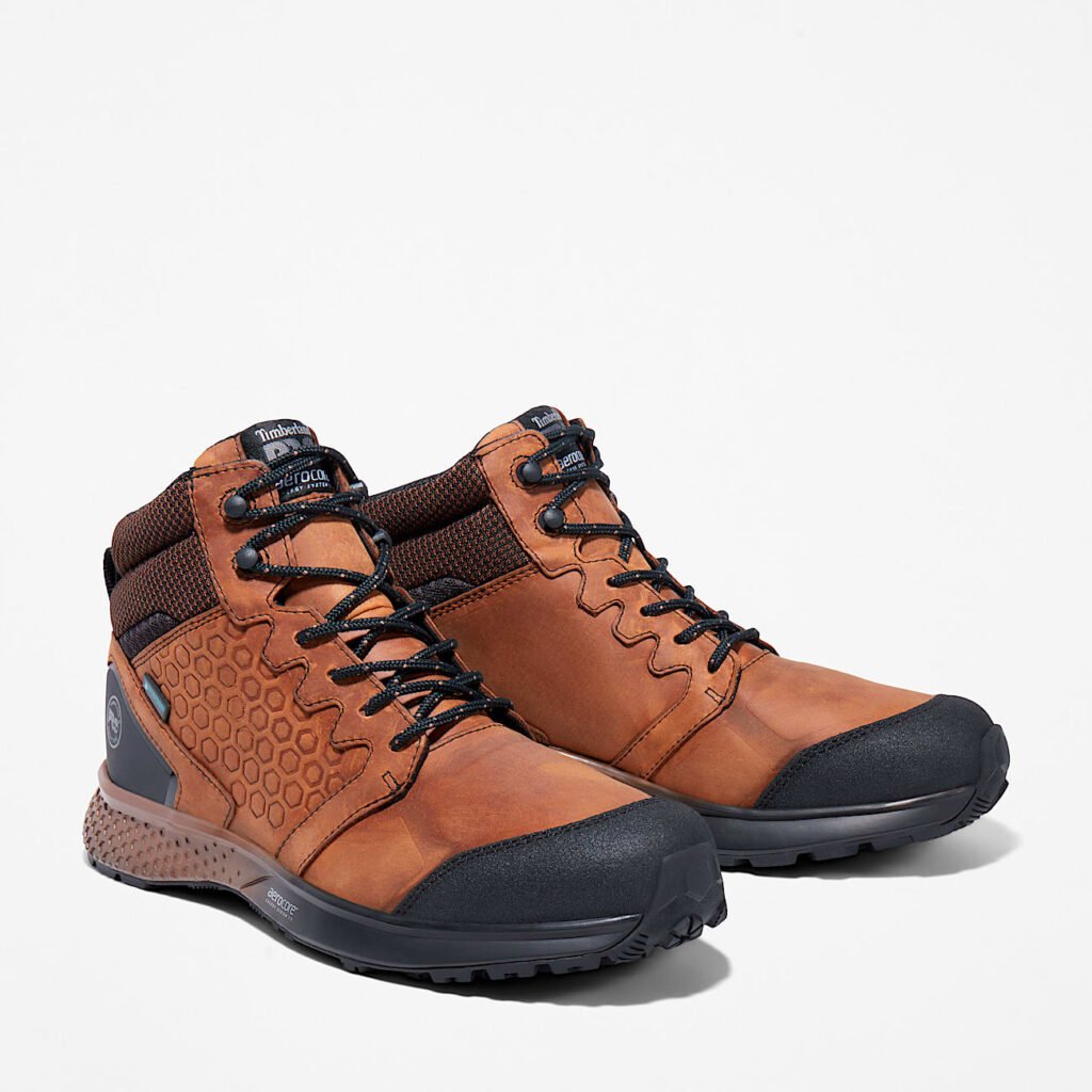 Timberland Men's Reaxion Waterproof Work Sneaker Brown Style TB1A27BG214