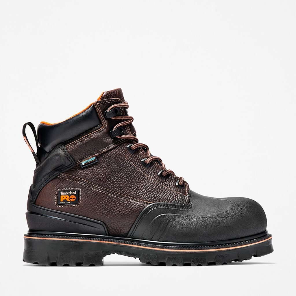 Timberland Men's Rigmaster 6" Steel Toe Waterproof Work Boot Brown Style TB1A11RO214