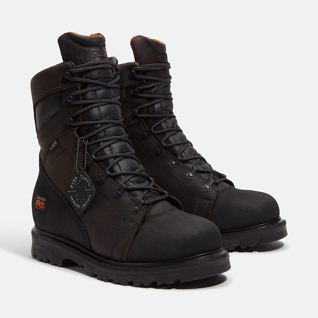 Timberland Men's Rigmaster 8" Steel Toe Waterproof Work Boot Brown Style TB195553214