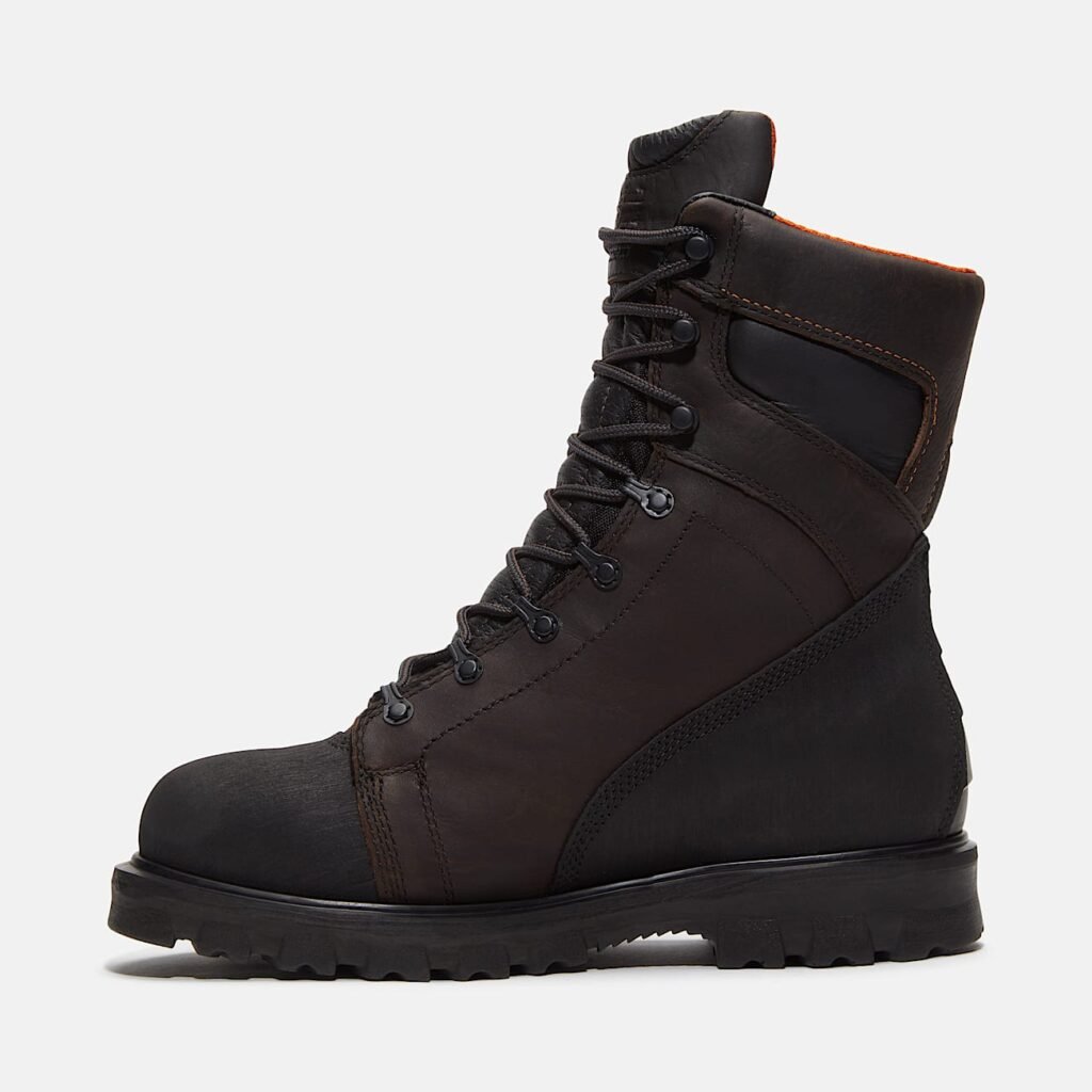 Timberland Men's Rigmaster 8" Steel Toe Waterproof Work Boot Brown Style TB195553214