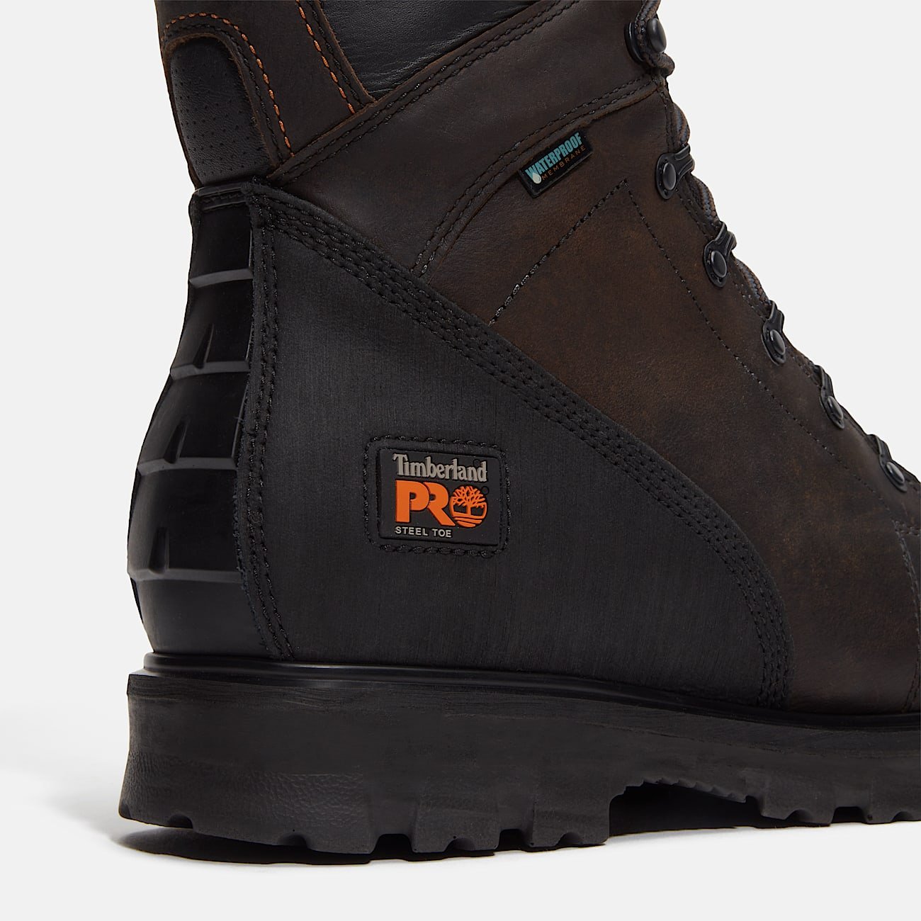 Timberland Men's Rigmaster 8" Steel Toe Waterproof Work Boot Brown Style TB195553214 - Image 7
