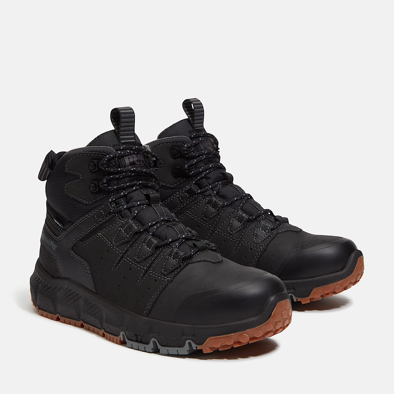 Timberland Men's Tempe 6" Soft Toe Waterproof Work Boot Black Leather Style TB0A63WQEK5 - Image 4