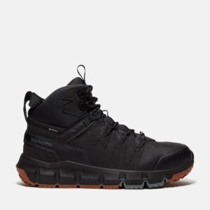 Timberland Men's Tempe 6" Soft Toe Waterproof Work Boot Black Leather Style TB0A63WQEK5 - Image 1