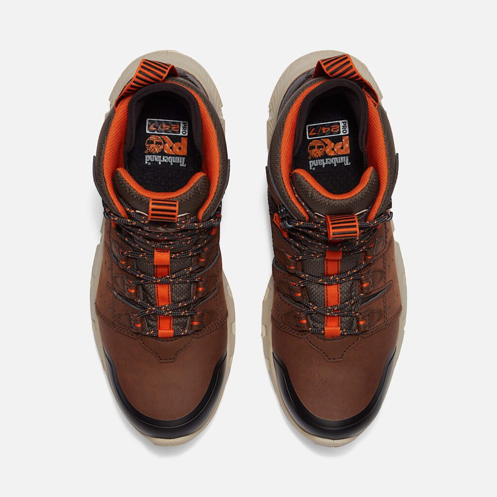 Timberland Men's Tempe 6" Soft Toe Waterproof Work Boot Medium Brown Leather Style TB0A63WQEPB