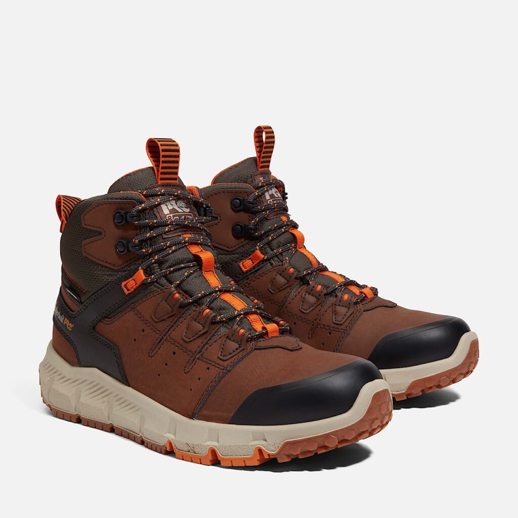 Timberland Men's Tempe 6" Soft Toe Waterproof Work Boot Medium Brown Leather Style TB0A63WQEPB