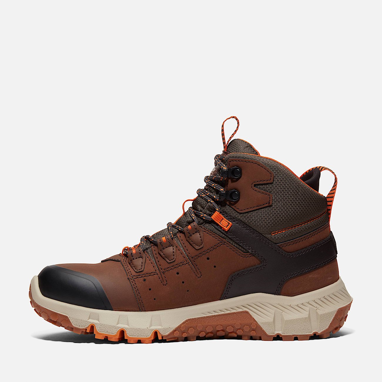 Timberland Men's Tempe 6" Soft Toe Waterproof Work Boot Medium Brown Leather Style TB0A63WQEPB - Image 6