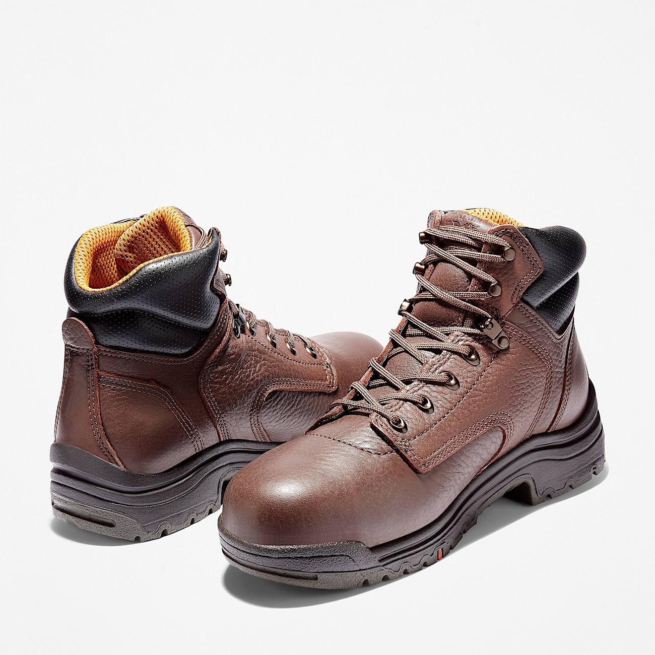 Timberland Men's TiTAN 6" Alloy Toe Waterproof Work Boot Brown Style TB126078242 - Image 5