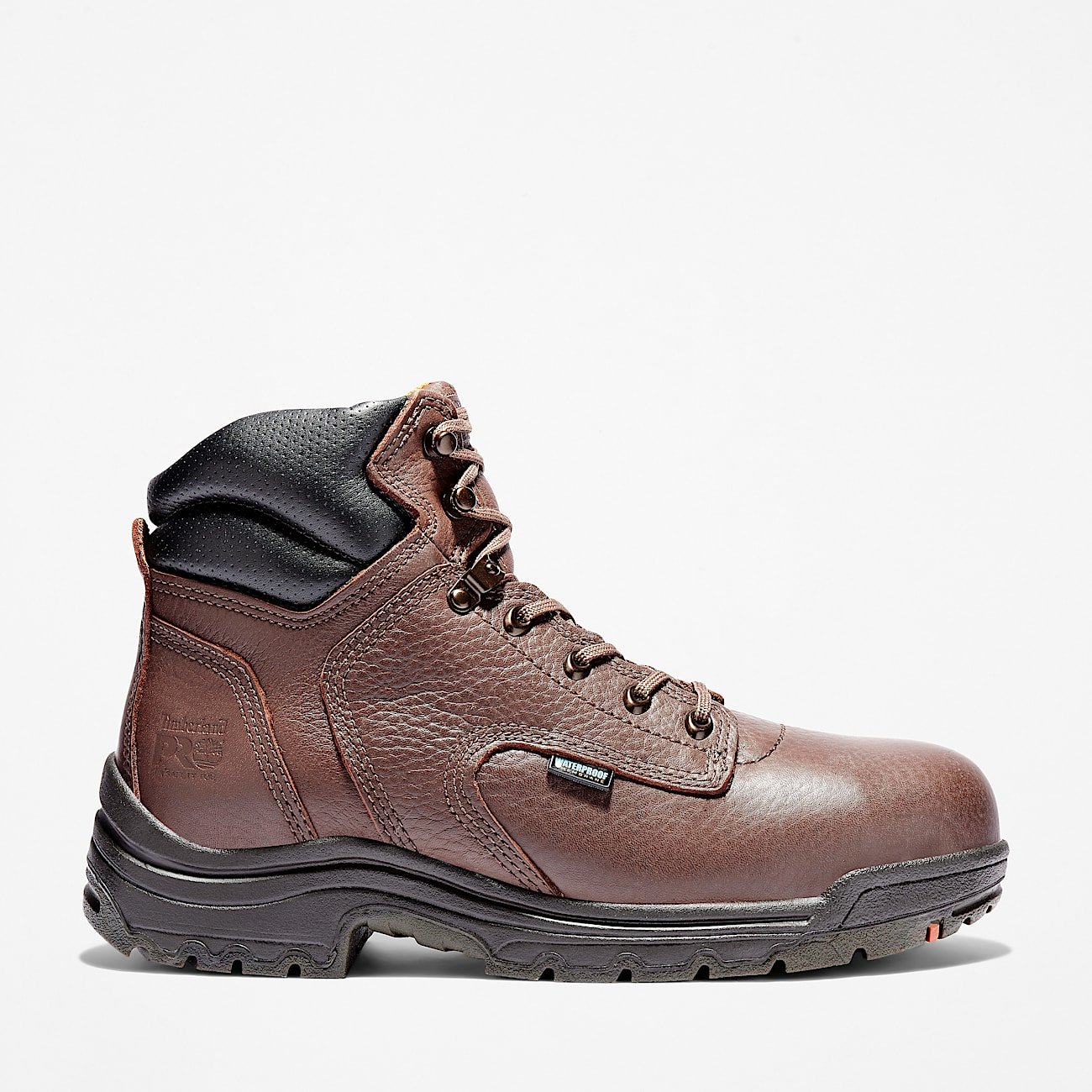 Timberland Men's TiTAN 6" Alloy Toe Waterproof Work Boot Brown Style TB126078242 - Image 1