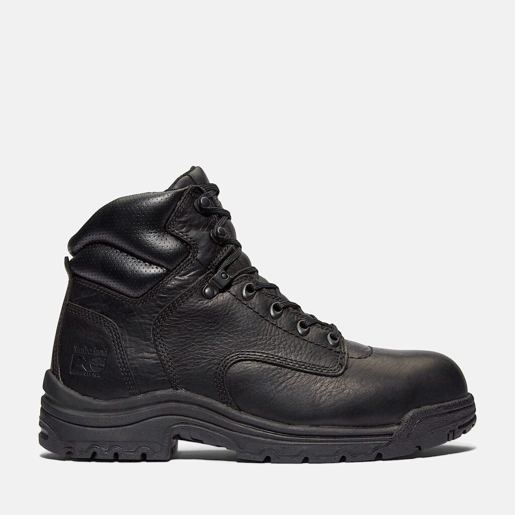 Timberland Men's TiTAN 6" Alloy Toe Work Boot Black Style TB126064001