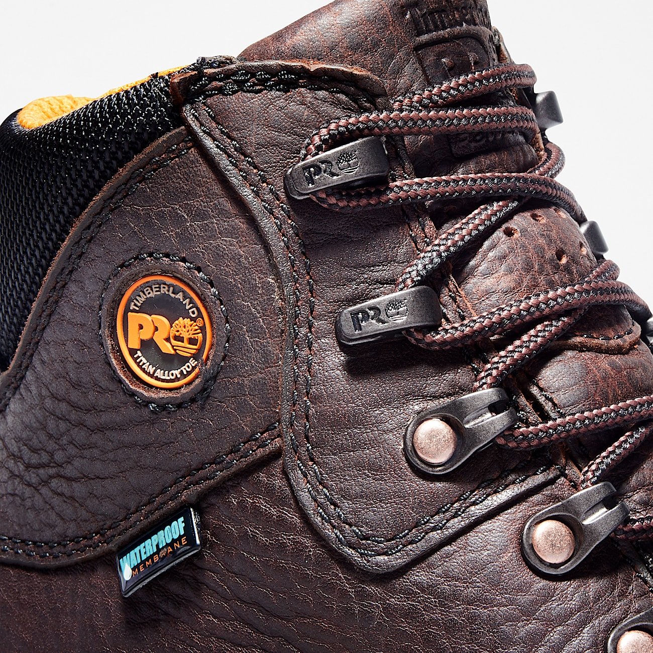 Timberland Men's TiTAN Alloy Toe Waterproof Work Boot Brown Style TB185520214 - Image 6