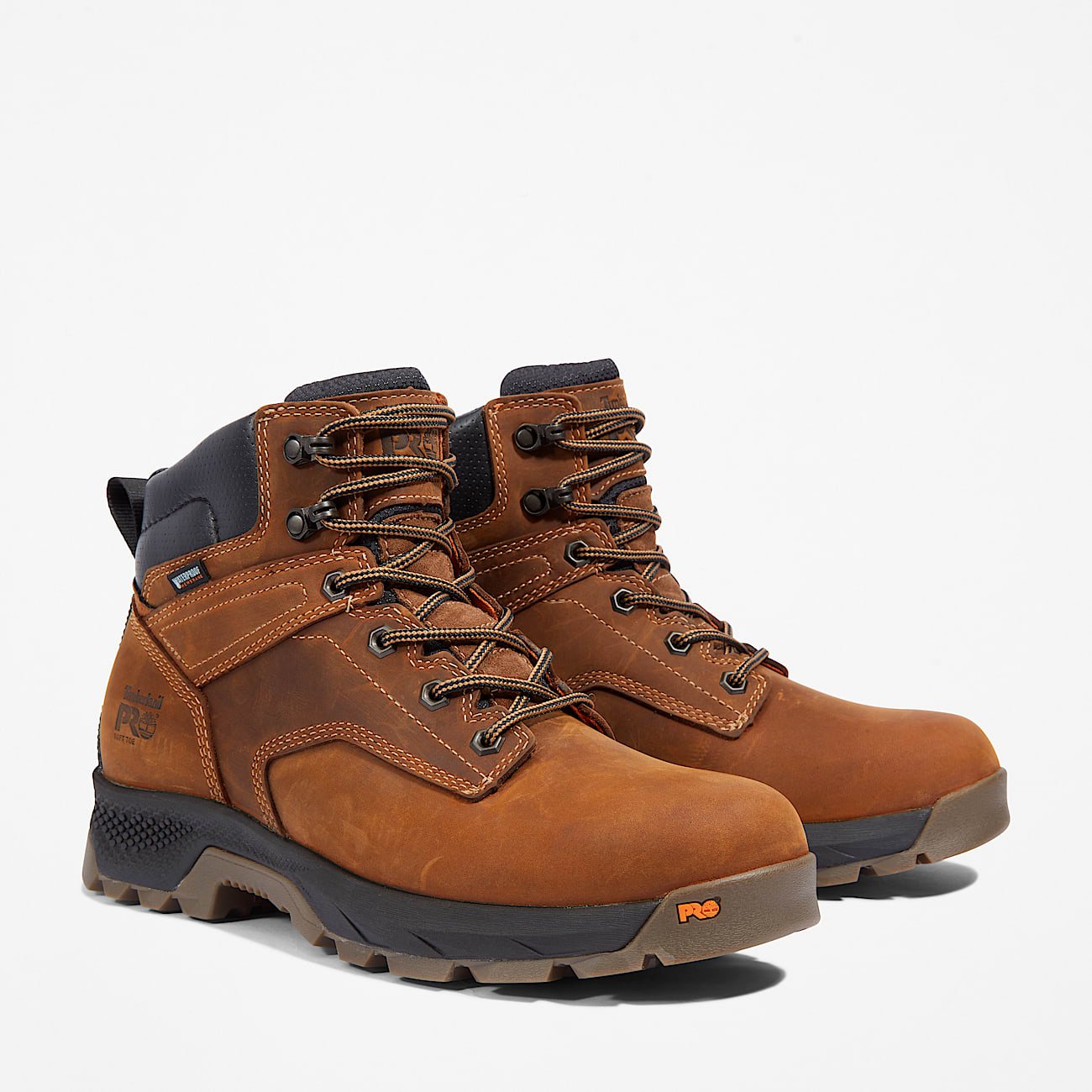Timberland Men's TiTAN EV 6" Waterproof Work Boot Brown Style TB1A5M2T214 - Image 4