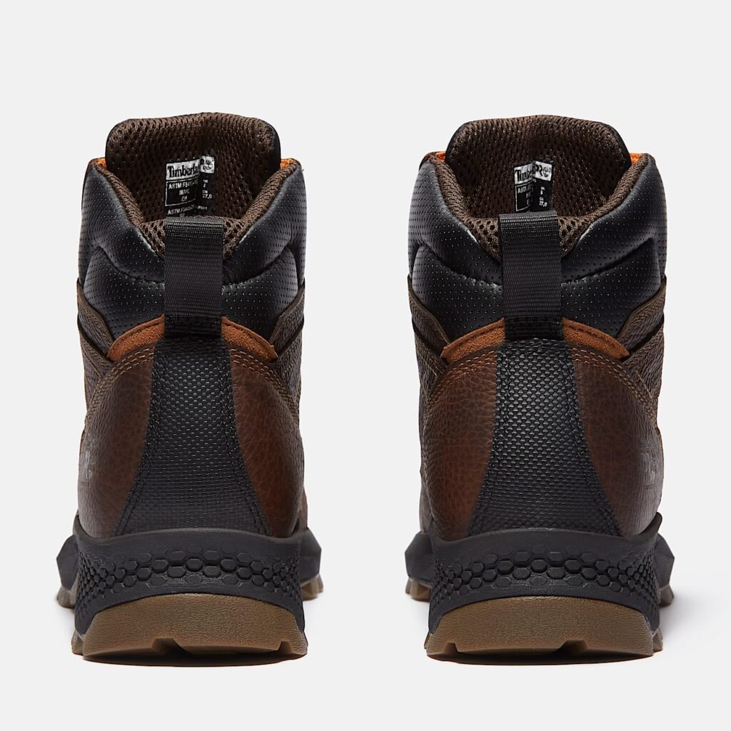 Timberland Men's TiTAN EV Composite Toe Work Boot Dark Brown Full-Grain Style TB0A63JFW01