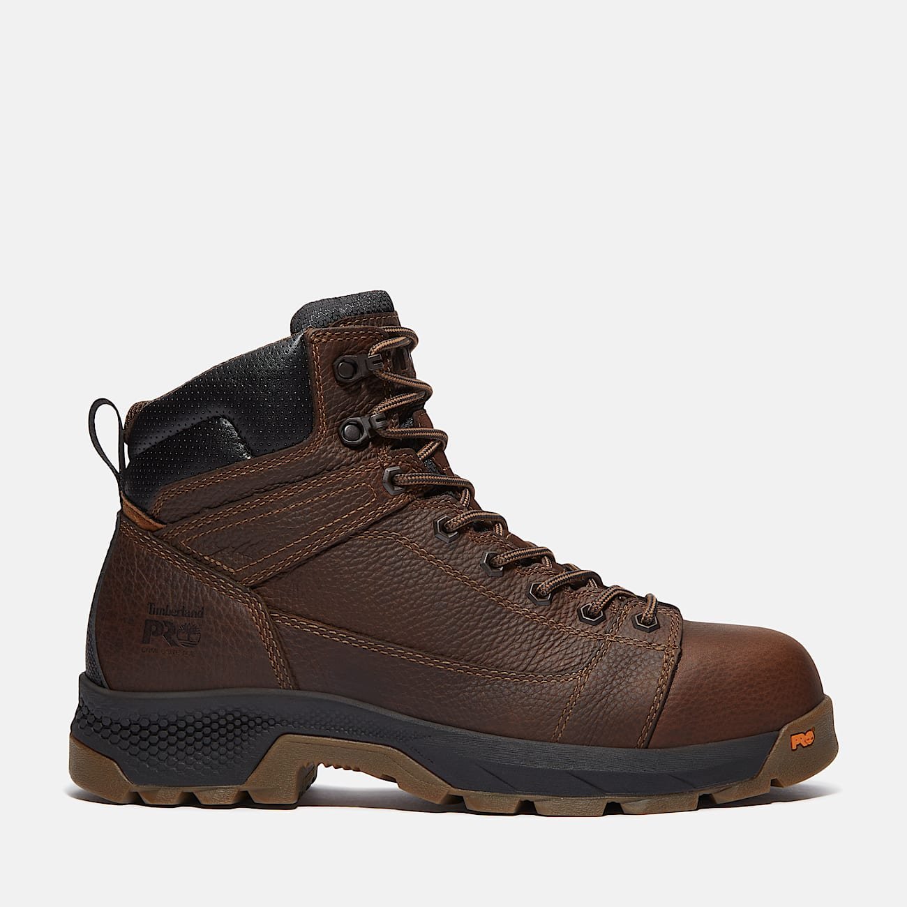 Timberland Men's TiTAN EV Composite Toe Work Boot Dark Brown Full-Grain Style TB0A63JFW01 - Image 1