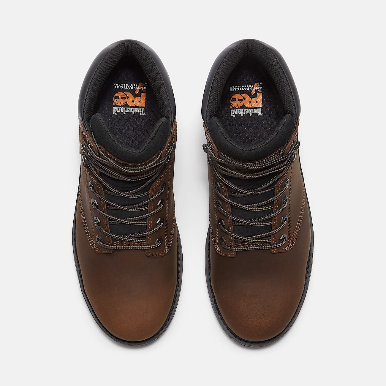 Timberland Men's TiTAN Tasker 6" Alloy-Toe Waterproof Work Boot Brown Full-Grain Style TB0A43FGW01 - Image 2