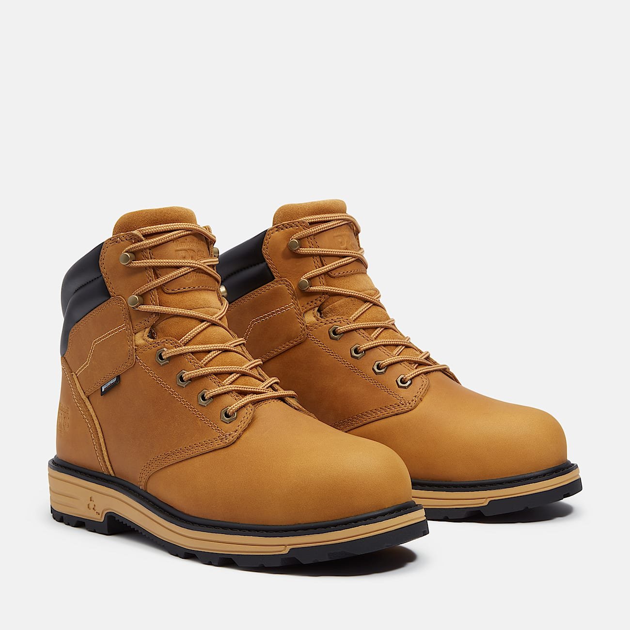 Timberland Men's TiTAN Tasker 6" Alloy-Toe Waterproof Work Boot Wheat Full-Grain Style TB0A43FGEN1 - Image 4