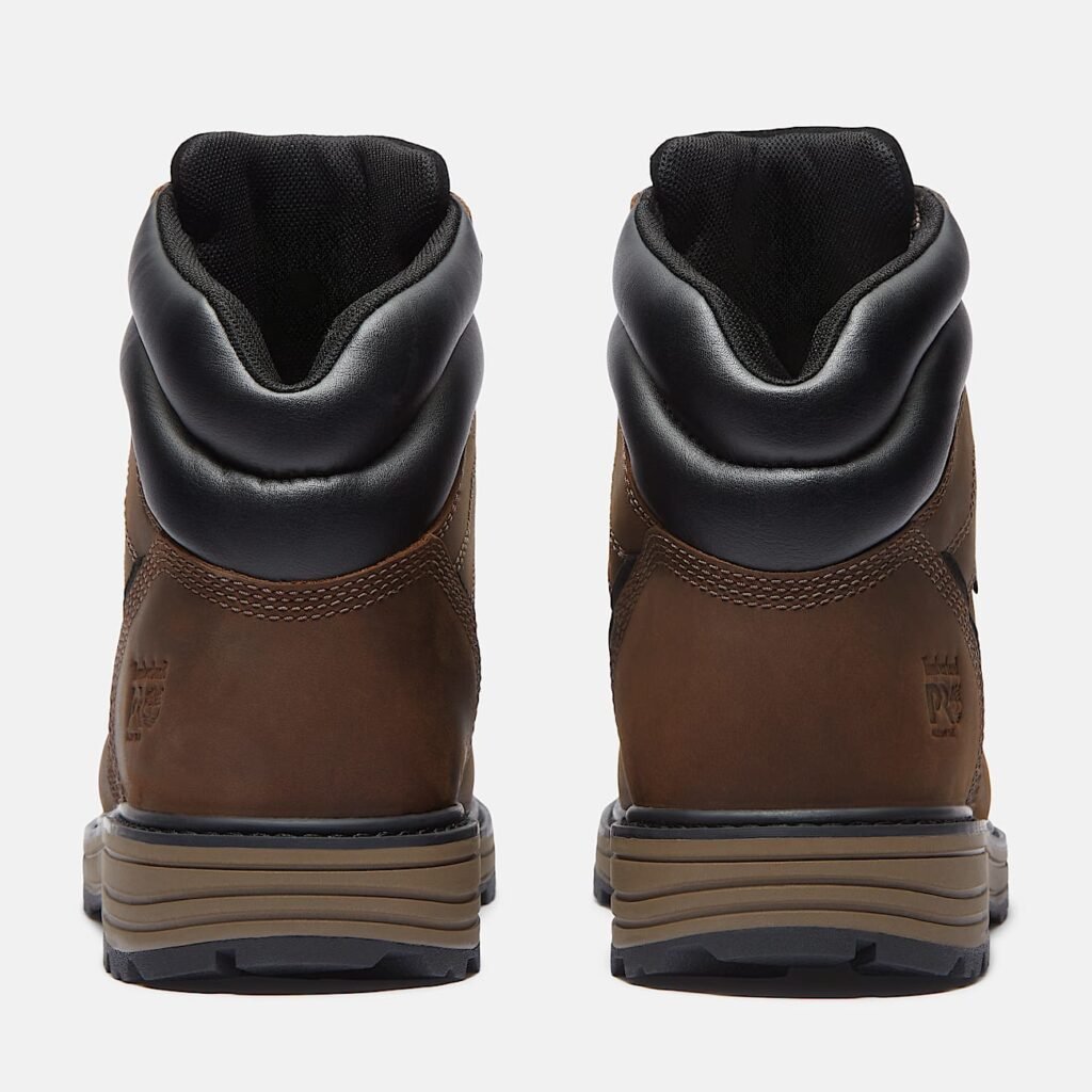 Timberland Men's TiTAN Tasker 6" Alloy-Toe Waterproof Work Boot Brown Full-Grain Style TB0A43FGW01