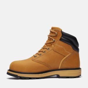 Timberland Men's TiTAN Tasker 6" Alloy-Toe Waterproof Work Boot Wheat Full-Grain Style TB0A43FGEN1 - Image 6