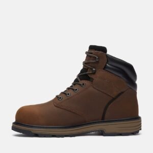 Timberland Men's TiTAN Tasker 6" Alloy-Toe Waterproof Work Boot Brown Full-Grain Style TB0A43FGW01 - Image 6
