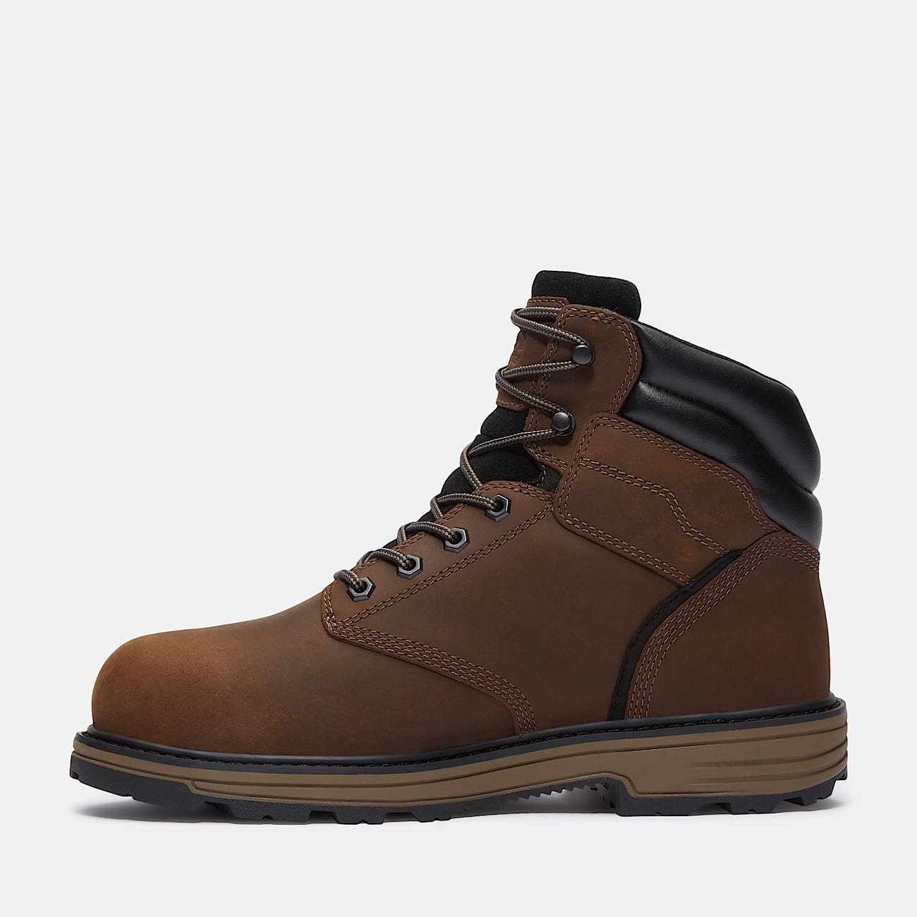 Timberland Men's TiTAN Tasker 6" Alloy-Toe Waterproof Work Boot Brown Full-Grain Style TB0A43FGW01 - Image 6