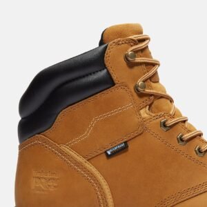 Timberland Men's TiTAN Tasker 6" Alloy-Toe Waterproof Work Boot Wheat Full-Grain Style TB0A43FGEN1 - Image 7