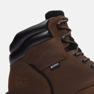 Timberland Men's TiTAN Tasker 6" Alloy-Toe Waterproof Work Boot Brown Full-Grain Style TB0A43FGW01 - Image 7