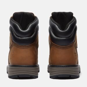 Timberland Men's TiTAN Tasker 6" Alloy-Toe Waterproof Work Boot With Toe Bumper Light Brown Full-Grain Style TB0A2QSEEM8 - Image 5