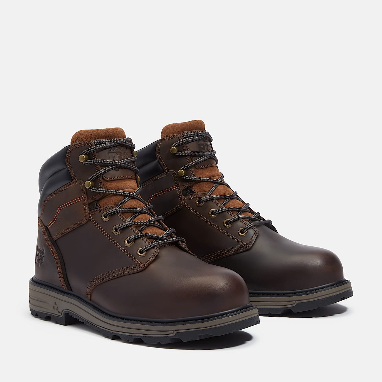Timberland Men's TiTAN Tasker 6" Alloy-Toe Work Boot Dark Brown Full-Grain Style TB0A416GW01 - Image 4