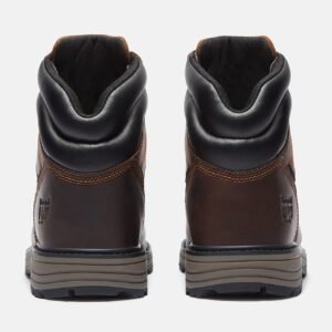 Timberland Men's TiTAN Tasker 6" Alloy-Toe Work Boot Dark Brown Full-Grain Style TB0A416GW01 - Image 5