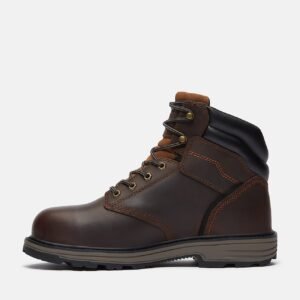 Timberland Men's TiTAN Tasker 6" Alloy-Toe Work Boot Dark Brown Full-Grain Style TB0A416GW01 - Image 6