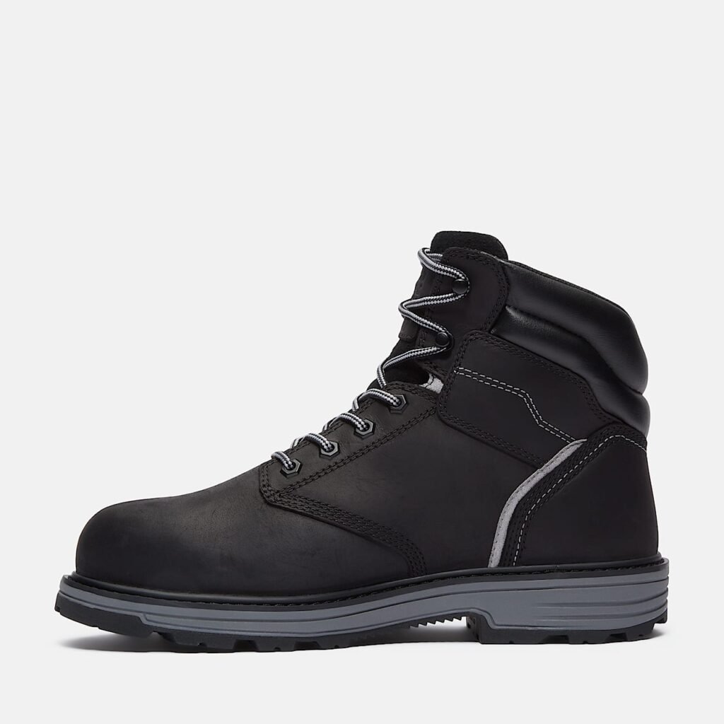 Timberland Men's TiTAN Tasker 6" Alloy-Toe Work Boot Black Full-Grain Style TB0A416GW02