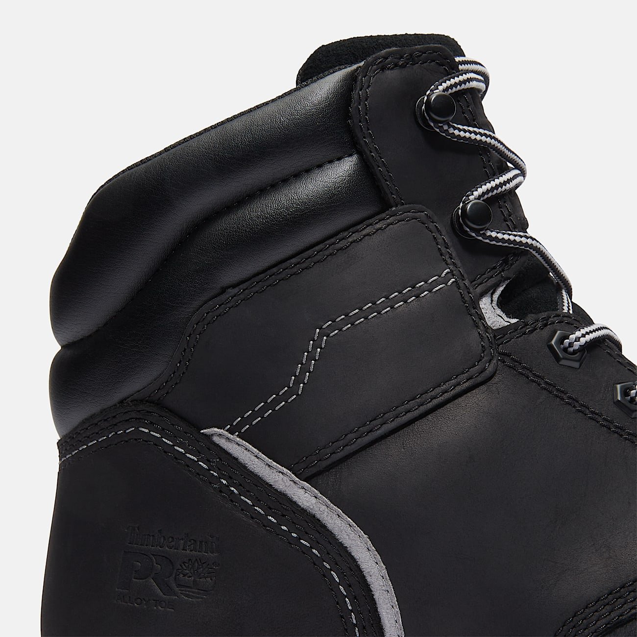 Timberland Men's TiTAN Tasker 6" Alloy-Toe Work Boot Black Full-Grain Style TB0A416GW02 - Image 7
